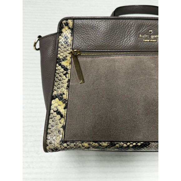 KATE SPADE New York Chatham Lane Harlan Satchel Bag Stone Grey - Picture 4 of 16